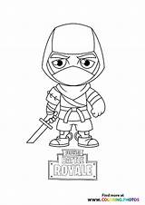 Fortnite Ninja Knight Rust sketch template