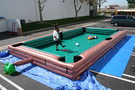 inflatable pool table lets party