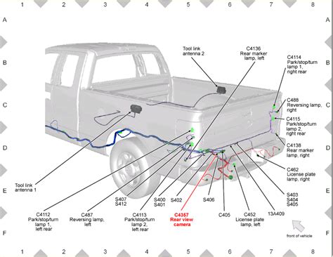 ford  backup camera wiring diagram      fx   factory rear view