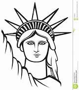 Statue Liberty Drawing Easy York Draw Sketch Vector Drawings Coloring Line Pages Kids Background Stock Getdrawings Isolated Blue Clipart Paintingvalley sketch template