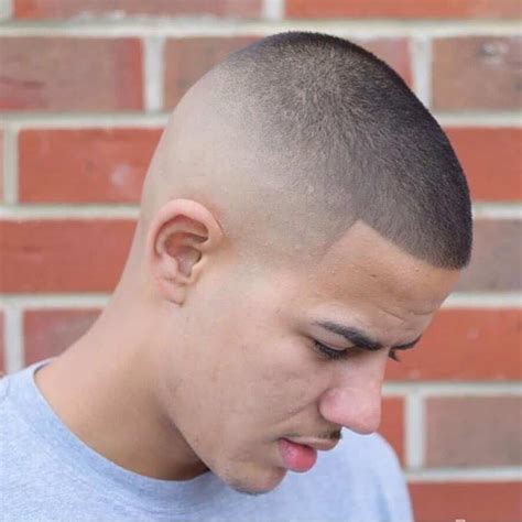 military buzz cut hairstyle men