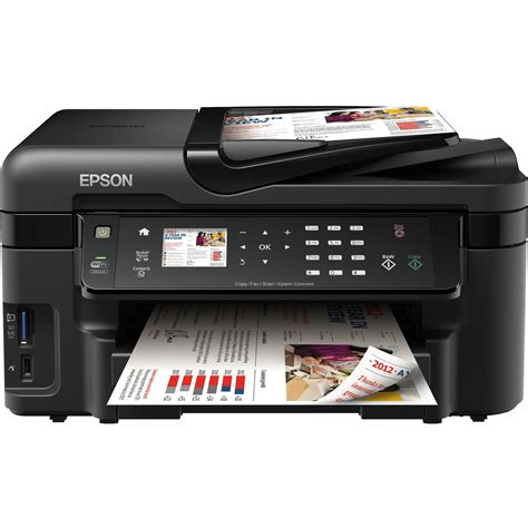 epson workforce wf  wireless inkjet multifunction printer color walmartcom