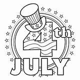 4th July Coloring Pages Printable Toddlers June sketch template