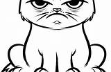 Grumpy Cat Coloring Pages Drawing Printable Sketch Clipartmag Dwarf Getdrawings Collection Getcolorings Paintingvalley sketch template