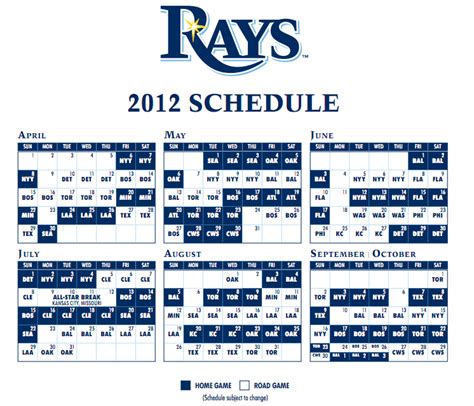 tampa bay rays schedule released sb nation tampa bay