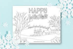 happy winter coloring pages  kids   happy
