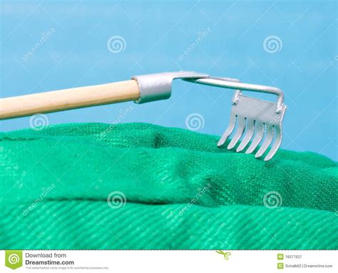 miniature rake stock image image  grate field glove