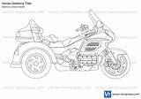 Goldwing Trike Honda Template Vector Templates Preview sketch template