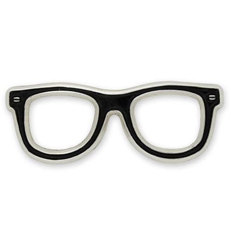 Pinmart S Black Glasses Frames Eyeglasses Enamel Lapel Pin