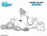 Dory Finding Coloring Disney Hank Dots Connect Printable Pdf Activity Nemo Sheets Coloriage Click sketch template