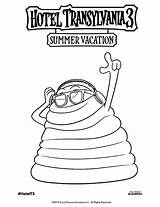 Transylvania Hotel Coloring Pages Vacation Summer Printable Blobby Print Blob Kids Size Fun sketch template