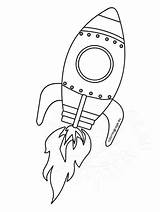 Rocket Rocketship Coloringpage sketch template