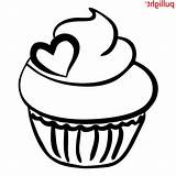 Cupcake Mignon sketch template