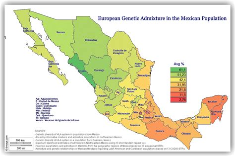 european genetic admixture in the mexican population [2020 edition