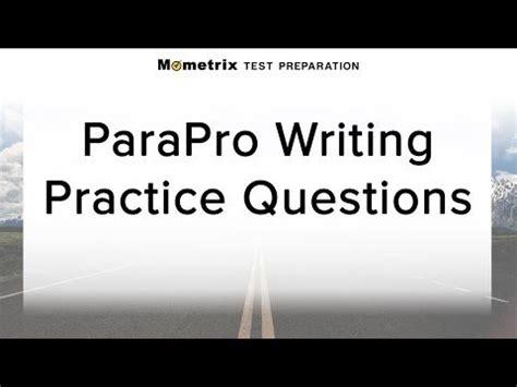 parapro test practice questions   parapro exam score