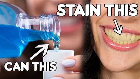 is your mouthwash staining your teeth youtube
