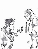 Superman Darkseid sketch template