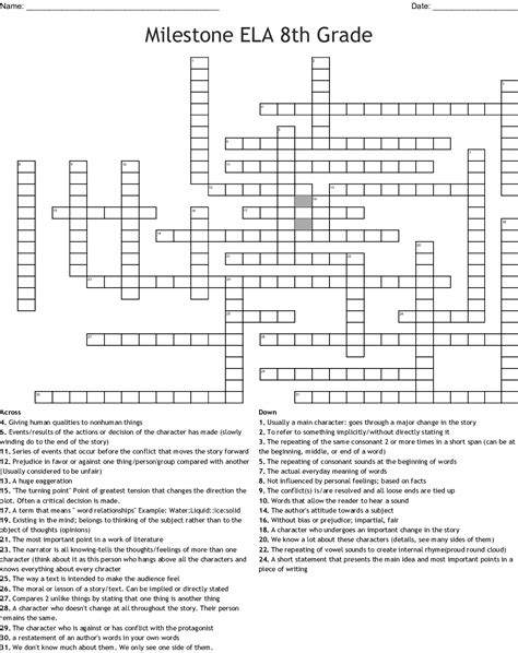 grade crossword puzzles printable printable world holiday
