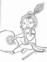 Gopal Bal Krishna Eatting Vijay Bharwani sketch template
