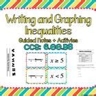 inequalities interactive notebook graphing inequalities writing