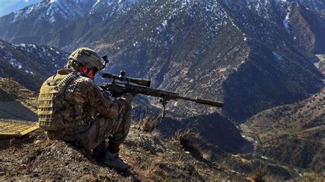 wallpaper barrett sniper soldier  rifle army mountain camo