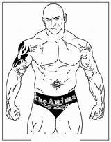 Coloring Wwe Wrestling Batista Pages Entertainment sketch template