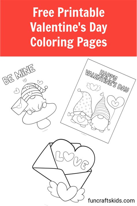printable valentines day coloring pages fun crafts kids