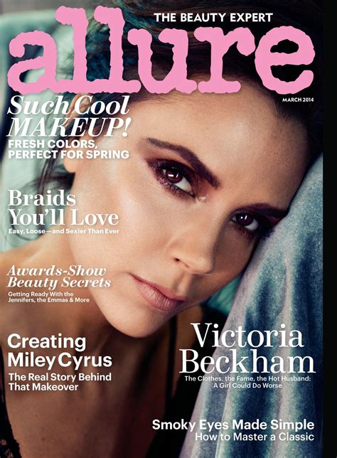 victoria beckham allure magazine usa march  cover celebmafia