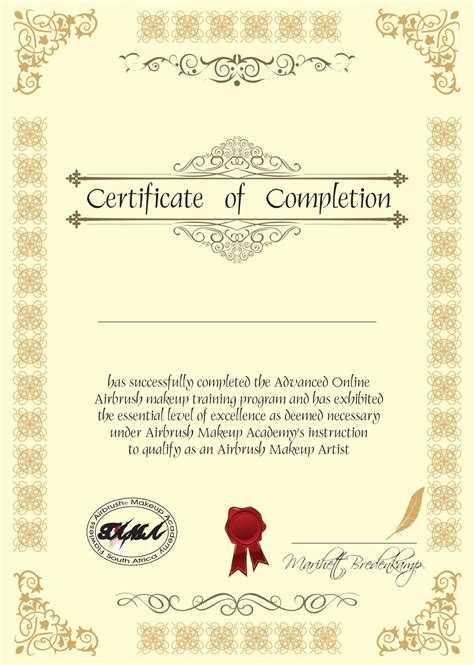 courses  printable certificates