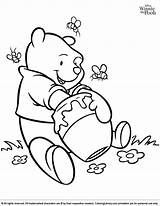 Pooh Coloringlibrary Buzzing sketch template