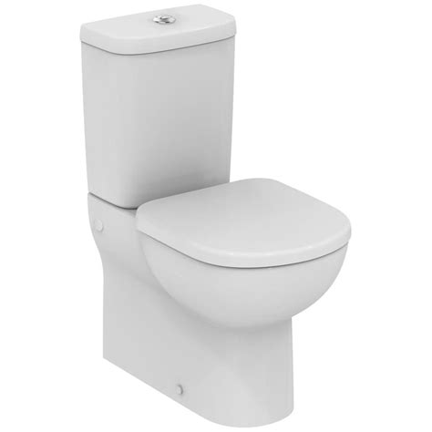 ideal standard tempo white close coupled   wall short projection wc pan
