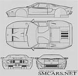 Blueprints Gt40 2005 24h Projetos Carro Smcars M1 sketch template