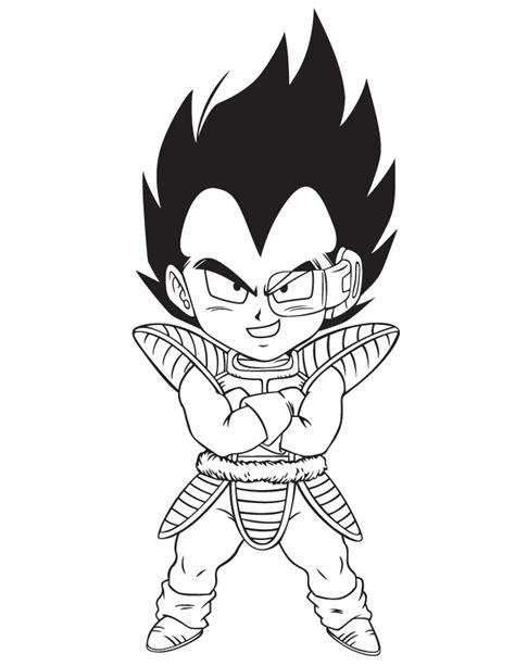 dragon ball  vegeta coloring page   coloring pages