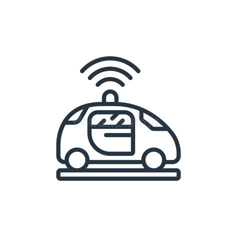 autonomous car vector icon autonomous car editable stroke autonomous car linear symbol
