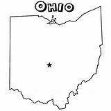 Ohio Coloring Pages State Outline Printable Columbus Colouring Print Printablecolouringpages Pdf Popular sketch template