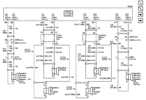 qa gmc sierra radio wiring diagrams  factory schematic