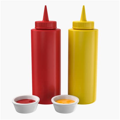 ketchup and mustard collection 3d 모델 3d 모델 19 3ds fbx obj max