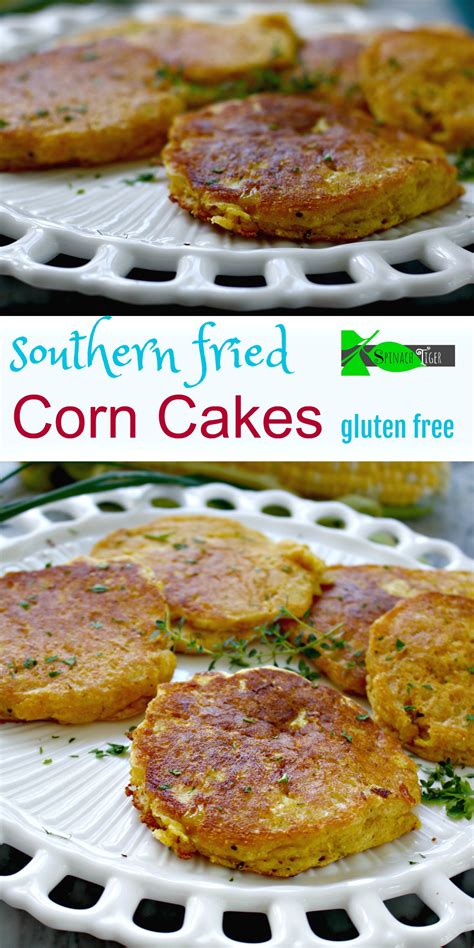 southern fried corn cakes gluten  option spinach tiger