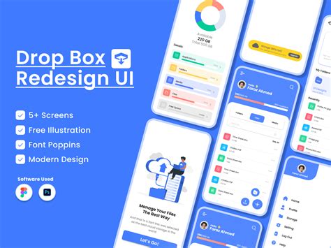 dropbox redesign ui uplabs