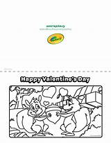 Crayola Coloring Valentine Valentines Print Just Click Choose Board sketch template