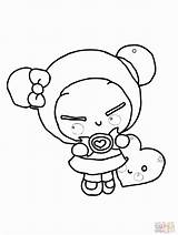 Pucca Coloring Pages Dummy Sucking Drawing Super Online Cartoon Getdrawings Library Clipart Popular Printable Coloringhome sketch template