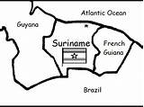 Suriname sketch template