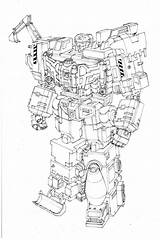 Transformers Combiner Devastator Line Transformer Machinima Colorir Tfw2005 Primes sketch template