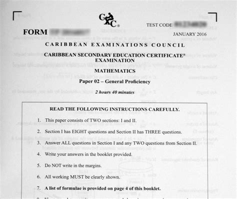 csec cxc exam  papers update csec january   papers