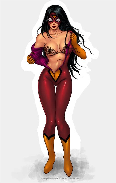 commission on deviantart spider woman comic book