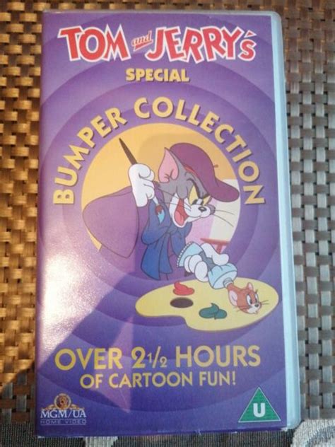 tom  jerrys special bumper collection vhs   tape set animated double pack