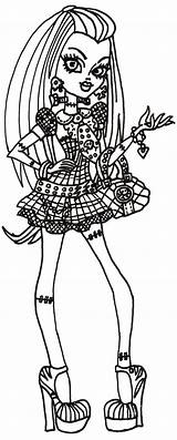 Frankie Stein Monster High Coloring Pages Sheet Printable Sheets Print Click sketch template