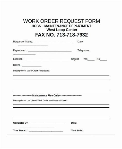 work request form template inspirational excel request form cheque