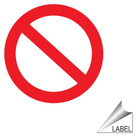 prohib blank symbol label label prohib blank custom