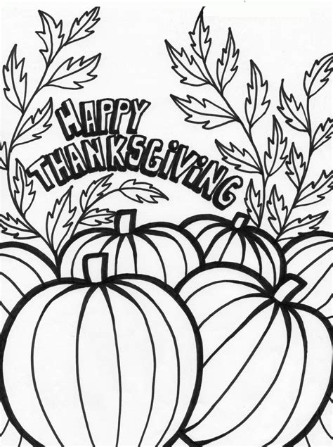 printable thanksgiving coloring pages pumpkin fall coloring pages